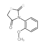 3-(2-methoxyphenyl)-2-sulfanylidene-thiazolidin-4-one Structure