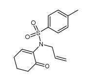 N-allyl p-toluenesulfonamido-2 cyclohexene-2 one Structure
