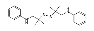 N,N'-(2,2,5,5-tetramethyl-3,4-dithia-hexane-1,6-diyl)-bis-aniline Structure