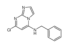 N-benzyl-7-chloroimidazo[1,2-a]pyrimidin-5-amine结构式