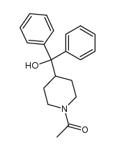 1-acetyl-4-diphenylhydroxymethylpiperidine Structure