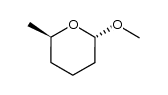 trans-2-methoxy-6-methyltetrahydropyran Structure