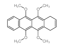 Naphthacene, 1,4-dihydro-5,6,11,12-tetramethoxy- Structure