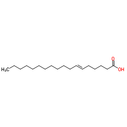 (6E)-6-Octadecenoic acid Structure