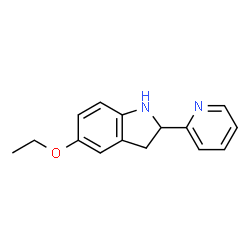 1H-Indole,5-ethoxy-2,3-dihydro-2-(2-pyridinyl)-(9CI) structure