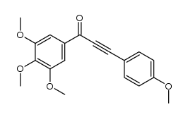 3-(4-methoxyphenyl)-1-(3,4,5-trimethoxyphenyl)prop-2-yn-1-one结构式