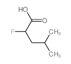 Pentanoic acid,2-fluoro-4-methyl- structure