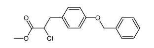 Methyl 3-(p-benzyloxyphenyl)-2-chloropropanoate Structure