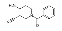 4-amino-1-benzoyl-3,6-dihydro-2H-pyridine-5-carbonitrile Structure