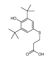 3-(3,5-ditert-butyl-4-hydroxyphenyl)sulfanylpropanoic acid结构式