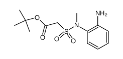 [(2-amino-phenyl)-methyl-sulfamoyl]-acetic acid tert-butyl ester结构式