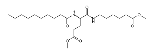 6-((S)-2-Decanoylamino-4-methoxycarbonyl-butyrylamino)-hexanoic acid methyl ester Structure