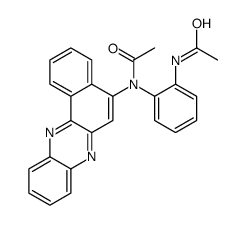 N-[2-[acetyl(benzo[a]phenazin-5-yl)amino]phenyl]acetamide结构式