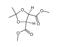 dimethyl meso-2,2-dimethyl-1,3-dioxolane-4,5-dicarboxylate Structure