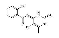 N-(2-amino-5-hydroxy-6-methylpyrimidin-4-yl)-2-chlorobenzamide结构式