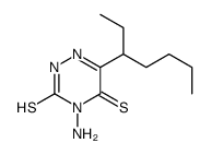 4-amino-6-heptan-3-yl-2H-1,2,4-triazine-3,5-dithione结构式