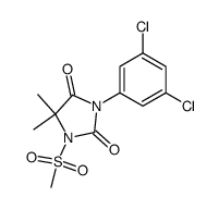 3-(3,5-dichloro-phenyl)-1-methanesulfonyl-5,5-dimethyl-imidazolidine-2,4-dione结构式