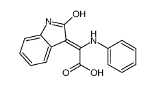 2-anilino-2-(2-oxo-1H-indol-3-ylidene)acetic acid结构式