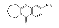 3-amino-7,8,9,10-tetrahydro-6H-azepino[2,1-b]quinazolin-12-one结构式