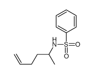 N-hex-5-en-2-ylbenzenesulfonamide结构式