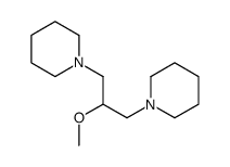 1-(2-methoxy-3-piperidin-1-ylpropyl)piperidine Structure