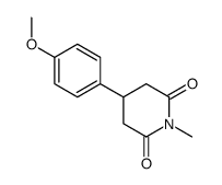 4-(4-methoxyphenyl)-1-methylpiperidine-2,6-dione Structure