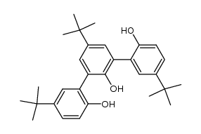 5,5',5''-tri-tert-butyl-2,2',2''-trihydroxy1,1':3',1''-terphenyl结构式