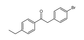 2-(4-bromophenyl)-1-(4-ethylphenyl)ethanone结构式