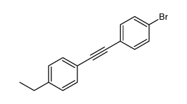 1-bromo-4-[2-(4-ethylphenyl)ethynyl]benzene结构式