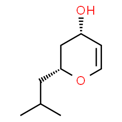 2H-Pyran-4-ol, 3,4-dihydro-2-(2-methylpropyl)-, (2R,4S)-rel- (9CI)结构式