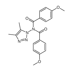 N-(4,5-dimethyl-[1,2,3]triazol-1-yl)-4,4'-dimethoxy-dibenzamide结构式