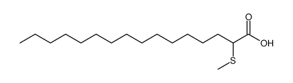 2-methylsulfanyl-hexadecanoic acid结构式