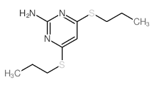 4,6-bis(propylsulfanyl)pyrimidin-2-amine结构式