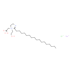 sodium 1-(carboxymethyl)-2-heptadecyl-4,5-dihydro-1-(2-hydroxyethyl)-1H-imidazolium chloride structure