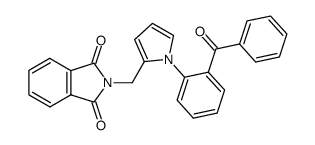 2-[1-(2-Benzoyl-phenyl)-1H-pyrrol-2-ylmethyl]-isoindole-1,3-dione结构式