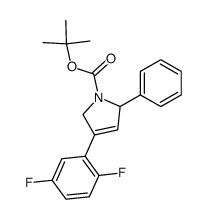 tert-butyl 3-(2,5-difluorophenyl)-2-phenyl-2,3-dihydro-1H-pyrrole-1-carboxylate结构式