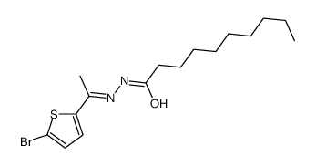 N-[1-(5-bromothiophen-2-yl)ethylideneamino]decanamide结构式