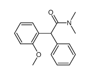 2-(2-methoxyphenyl)-N,N-dimethyl-2-phenylacetamide结构式
