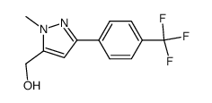 [2-甲基-5-[4-(三氟甲基)苯基]吡唑-3-基]甲醇结构式