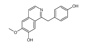 1-[(4-hydroxyphenyl)methyl]-6-methoxyisoquinolin-7-ol结构式