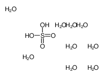 sulfuric acid,nonahydrate Structure