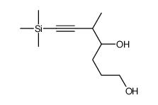 5-methyl-7-trimethylsilylhept-6-yne-1,4-diol结构式