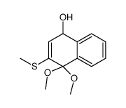 4,4-dimethoxy-3-methylsulfanyl-1H-naphthalen-1-ol结构式