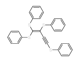 1,2,4-tris(phenylsulfanyl)but-1-en-3-ynylsulfanylbenzene结构式