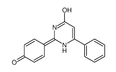 2-(4-oxocyclohexa-2,5-dien-1-ylidene)-6-phenyl-1H-pyrimidin-4-one结构式