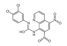 1-(3,4-dichlorophenyl)-3-(5,7-dinitroquinolin-8-yl)urea Structure
