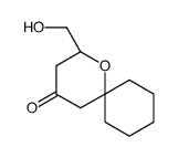 (2S)-2-(hydroxymethyl)-1-oxaspiro[5.5]undecan-4-one结构式