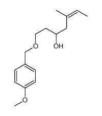 1-[(4-methoxyphenyl)methoxy]-5-methylhept-5-en-3-ol结构式