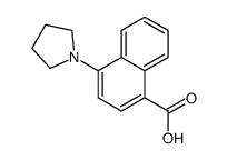 4-pyrrolidin-1-ylnaphthalene-1-carboxylic acid结构式
