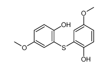 2-(2-hydroxy-5-methoxyphenyl)sulfanyl-4-methoxyphenol结构式